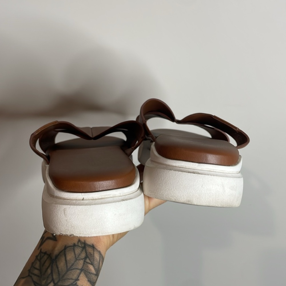 Cole Haan | Women’s Grandpro Leather Crisscross Slides Size 11 - Picture 5 of 7